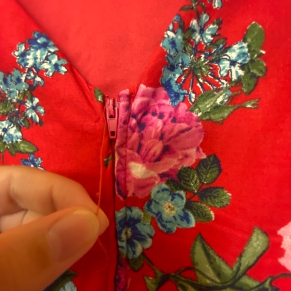 Speechless Red Floral Dress - Picture 2 of 8